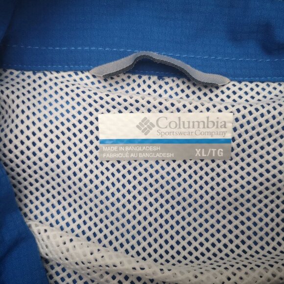 Columbia Omni-Wick Men's Size XL Royal Blue Button Front Shirt - Picture 3 of 11